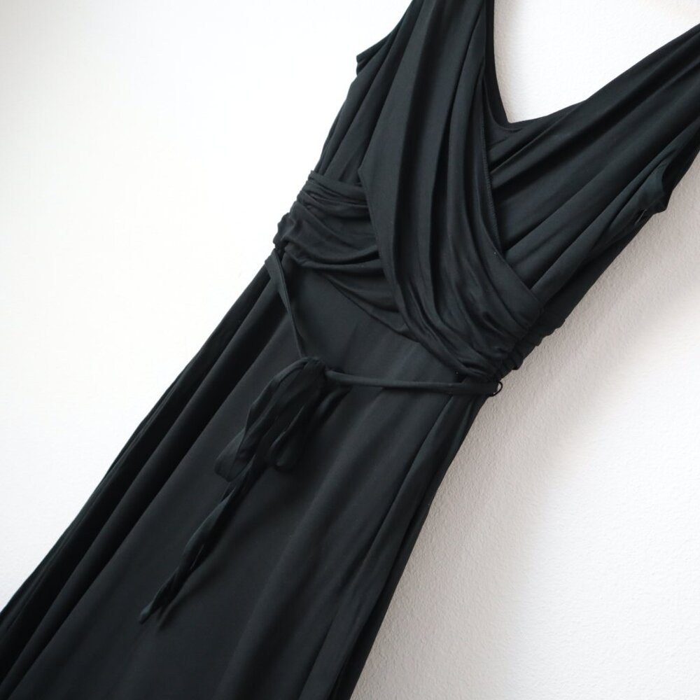 LOFT Wrap Front Little Black Dress | 6